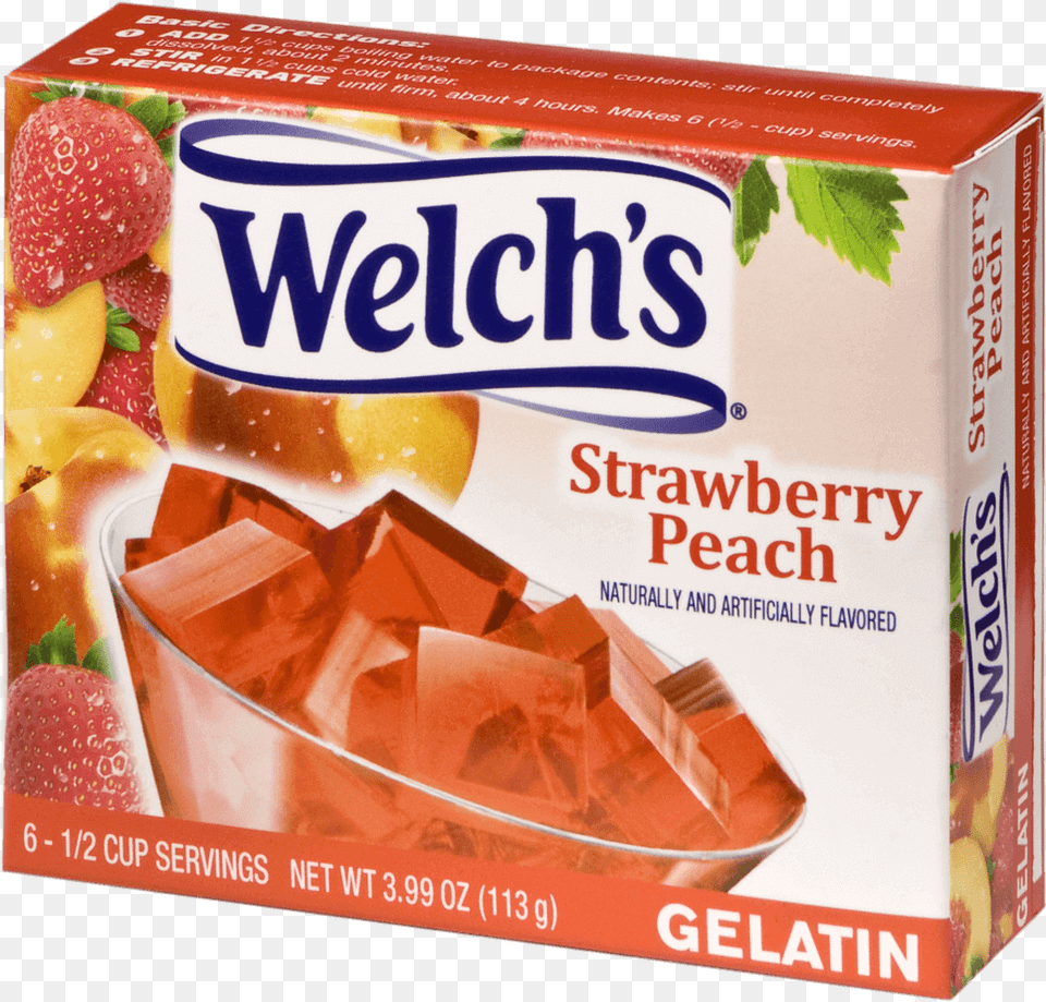 Welchs Strawberry Peach Gelatin Welch39s Concord Grape Gelatin, Food, Jelly, Box, Sweets Free Png