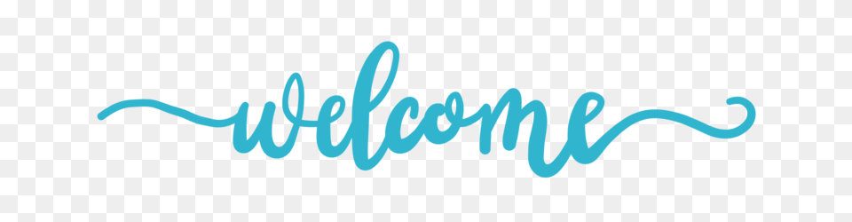 Welcome, Handwriting, Text, Turquoise Free Transparent Png