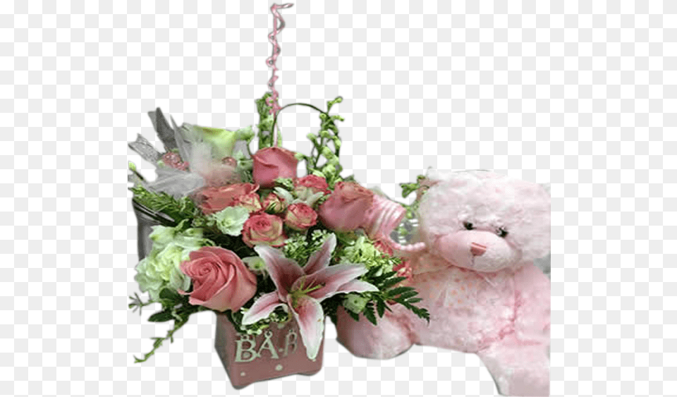 Welcome Baby Girl Flowers For Newborn Baby, Flower, Flower Arrangement, Flower Bouquet, Plant Free Transparent Png