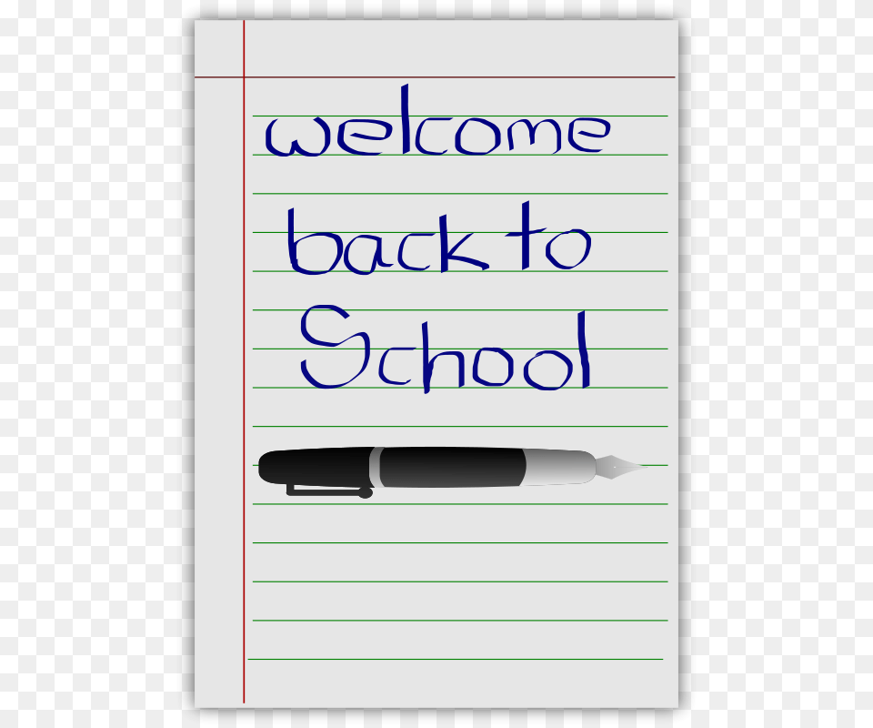 Welcome Back To School, Text, Handwriting, Page Free Png