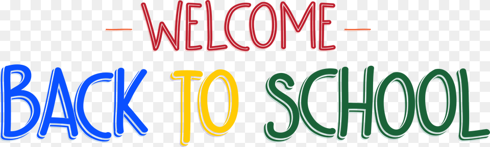 Welcome Back To School Clipart, Light, Neon, Text Free Png