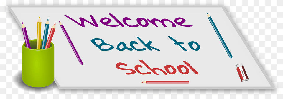 Welcome Back To School Clipart, Text, Pencil Png Image