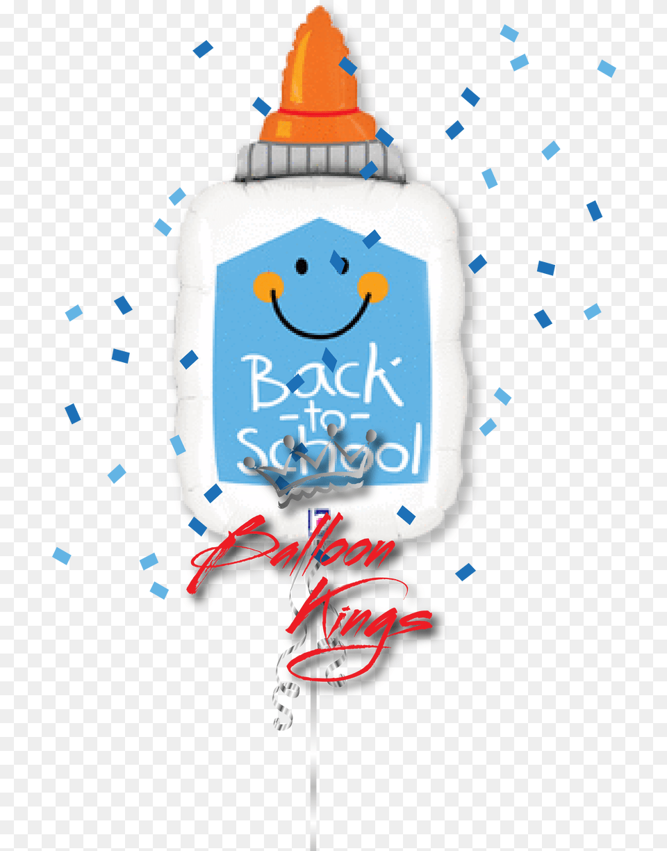 Welcome Back To School Glue 33quot Foil Shape Balloon Back To School Glue Mylar, Birthday Cake, Cake, Cream, Dessert Free Png