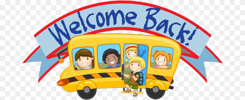 Welcome Back To School Sign Animated Welcome Back To School, Bus, School Bus, Transportation, Vehicle Free Png
