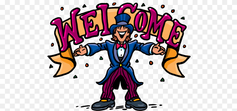 Welcome Cartoon Clipart Back Funny Clip Art Library, Baby, Person, Performer, Face Free Png Download