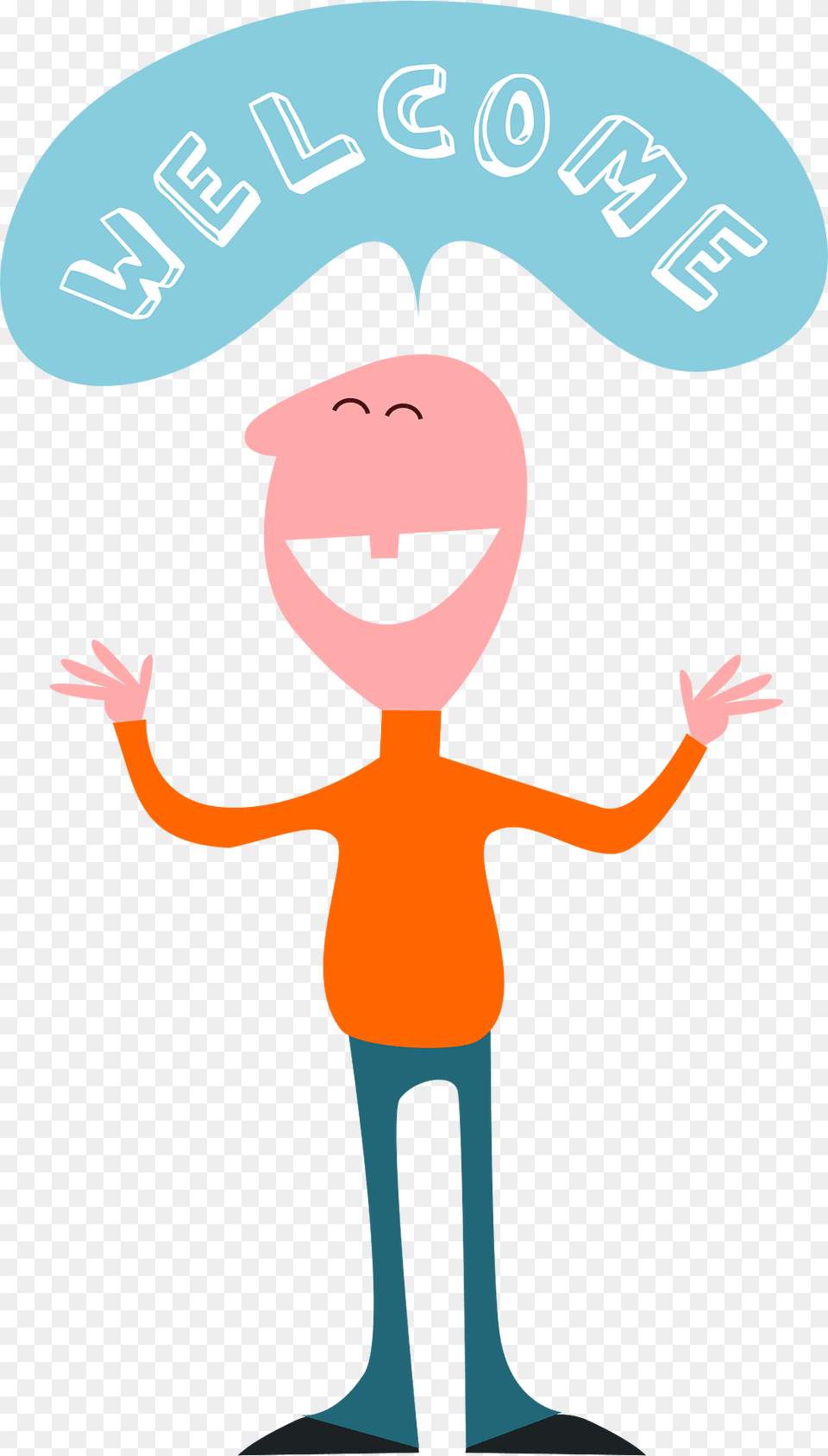 Welcome Clipart, Cartoon, Person, Face, Head Free Transparent Png