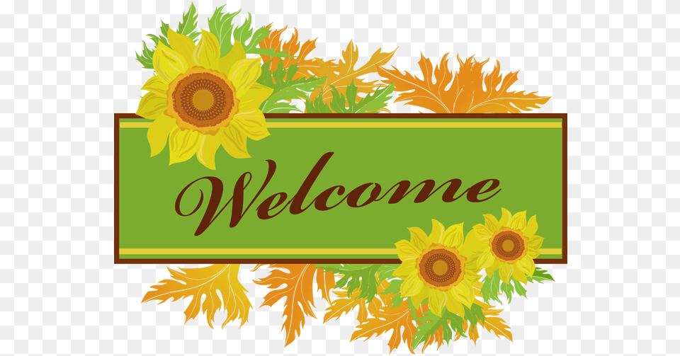 Welcome Clipart Clipart Cliparts For You Welcome Clipart, Flower, Plant, Sunflower, Art Free Png Download