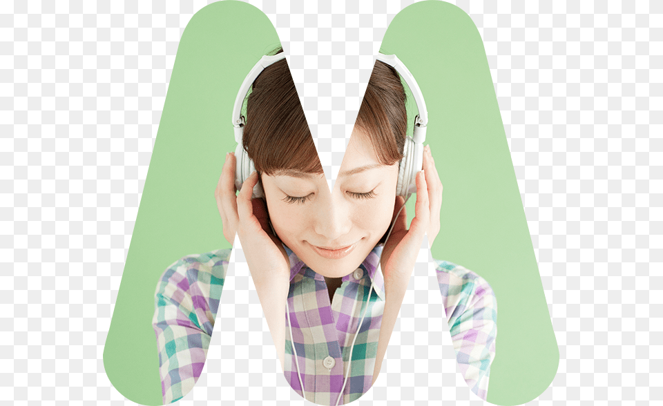 Welcome Girl, Electronics, Headphones, Head, Person Png Image