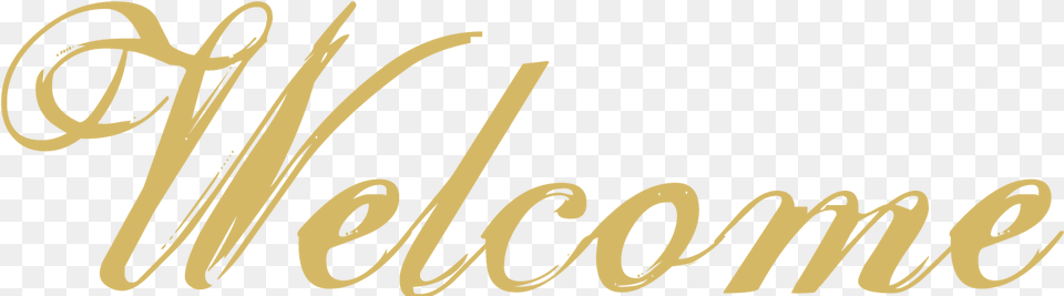 Welcome Gold No Background, Text, Calligraphy, Handwriting Free Png Download