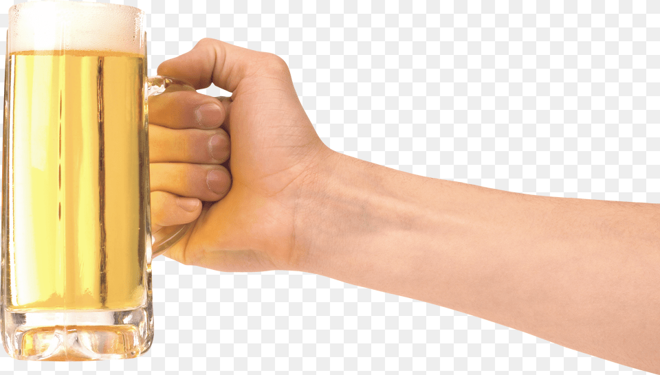 Welcome Hand Holding Beer Transparent Background, Alcohol, Beer Glass, Beverage, Liquor Free Png Download