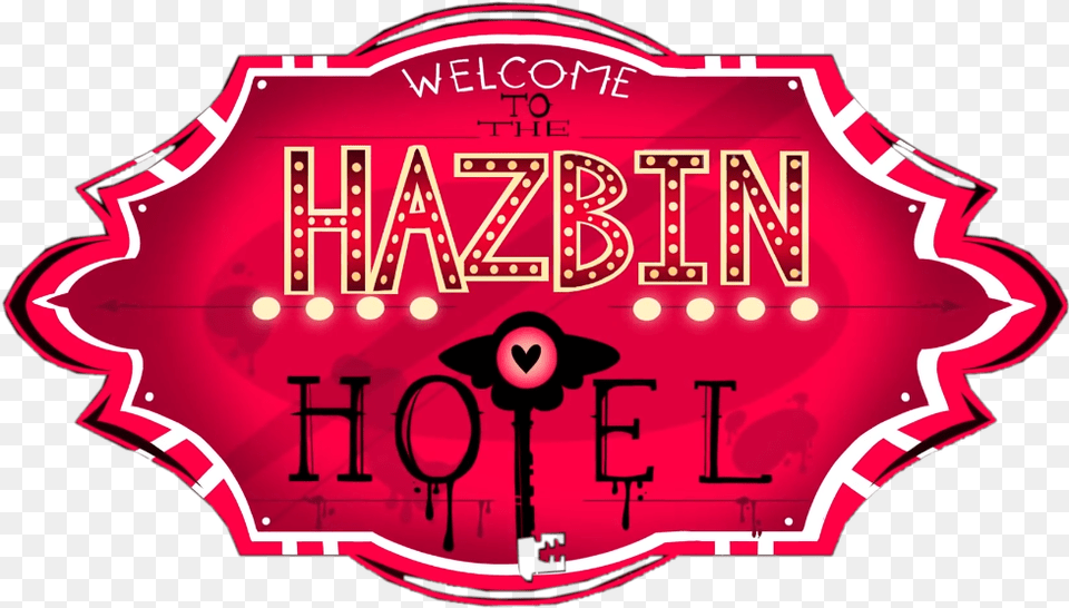 Welcome Hazbinhotel Sticker By Maya Language, Light, Food, Ketchup Png Image