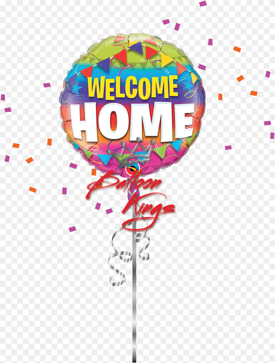 Welcome Home Colorful Welcome Home Foil Balloon, Paper, Food, Sweets Png
