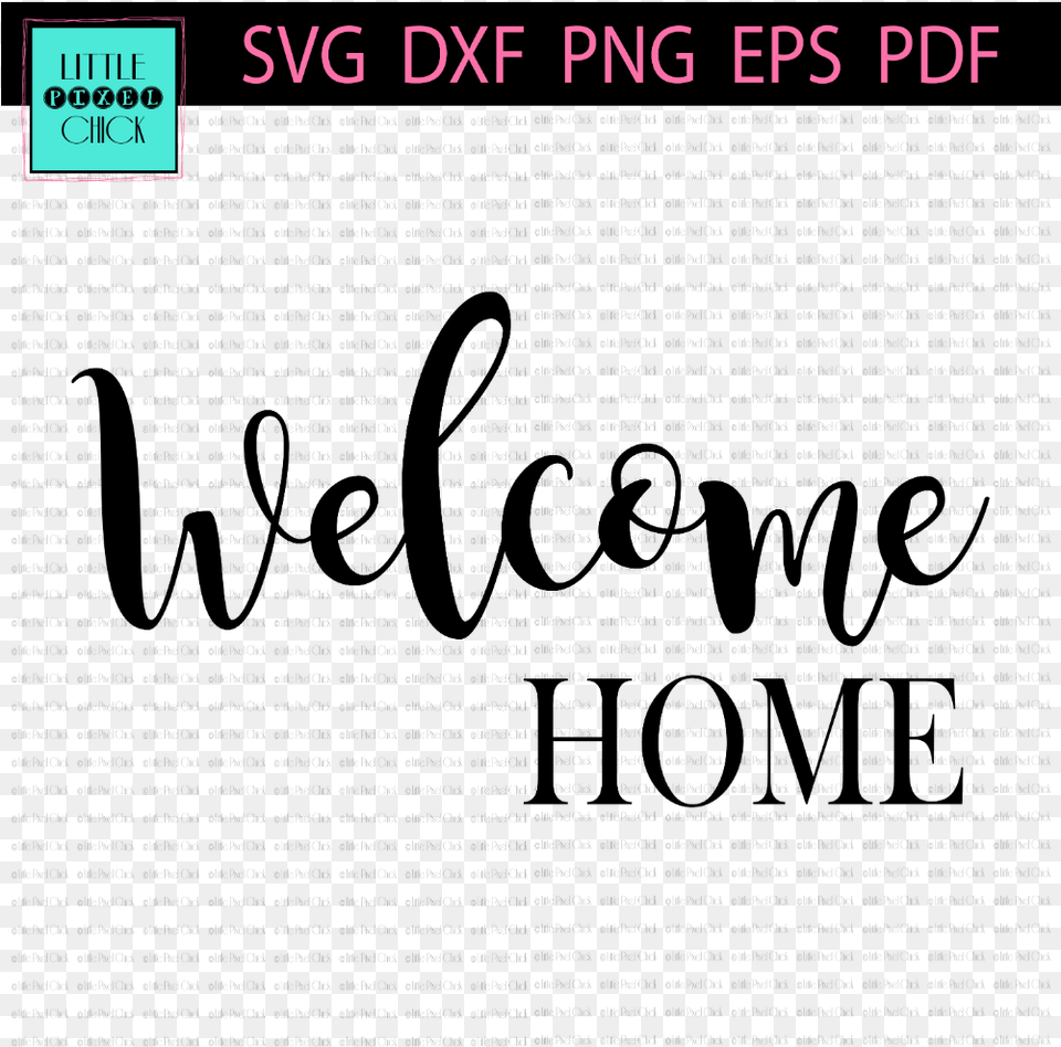 Welcome Home Font Style, Text Png