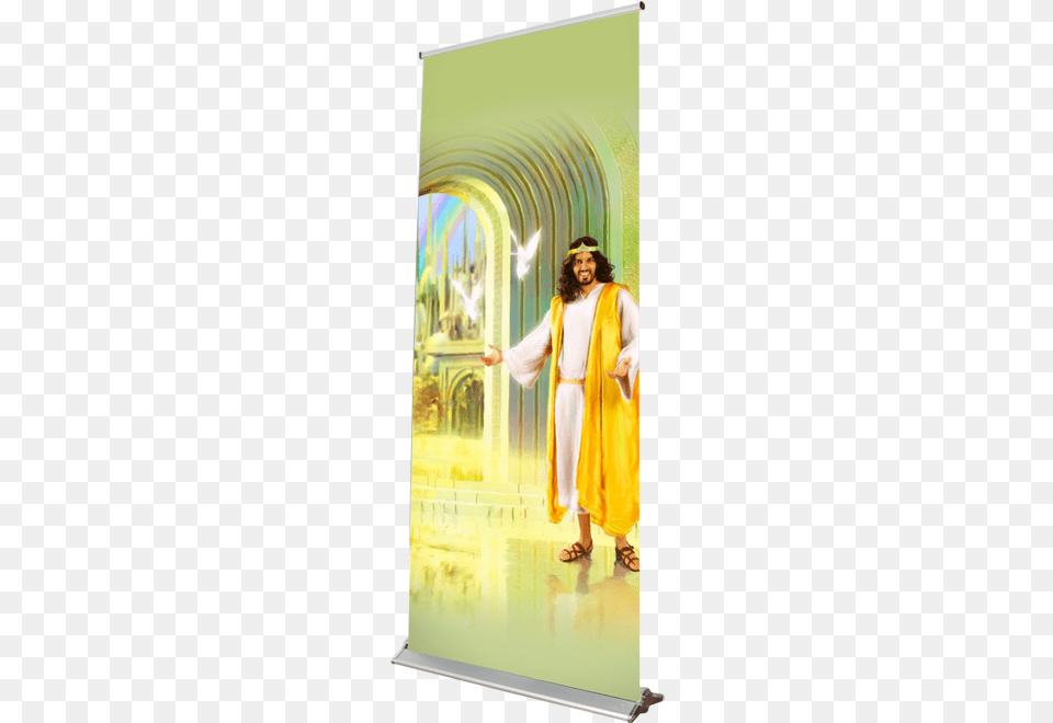 Welcome Home Retractable Banner Jesus, Person, People, Fashion, Adult Free Transparent Png