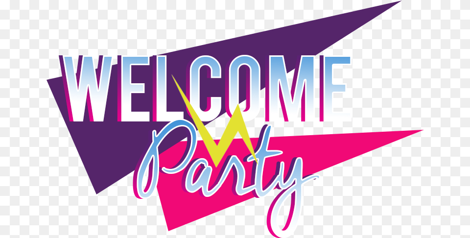 Welcome Party Logo Welcome Party Design, Light, Purple, Dynamite, Weapon Png