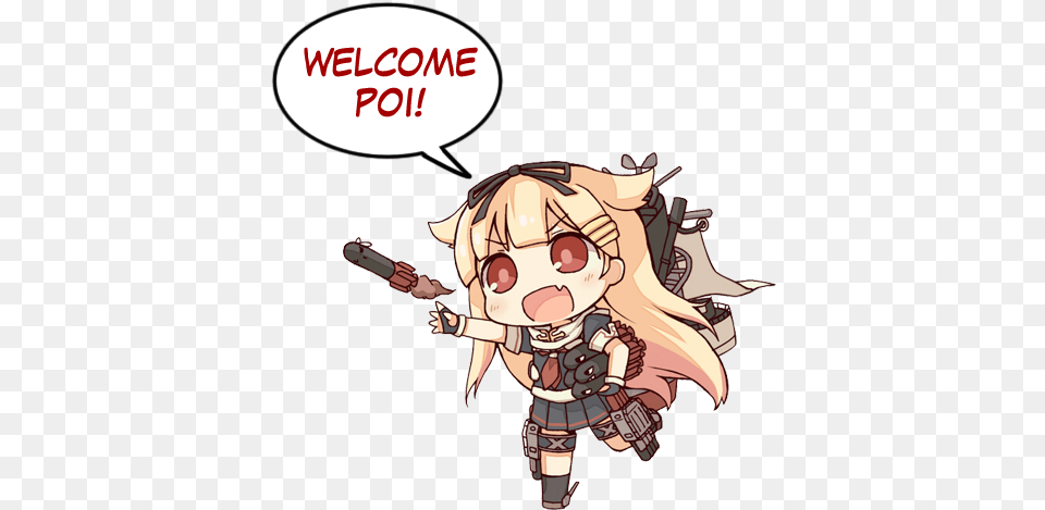 Welcome Poi Kancolle Welcome, Book, Comics, Publication, Baby Free Transparent Png