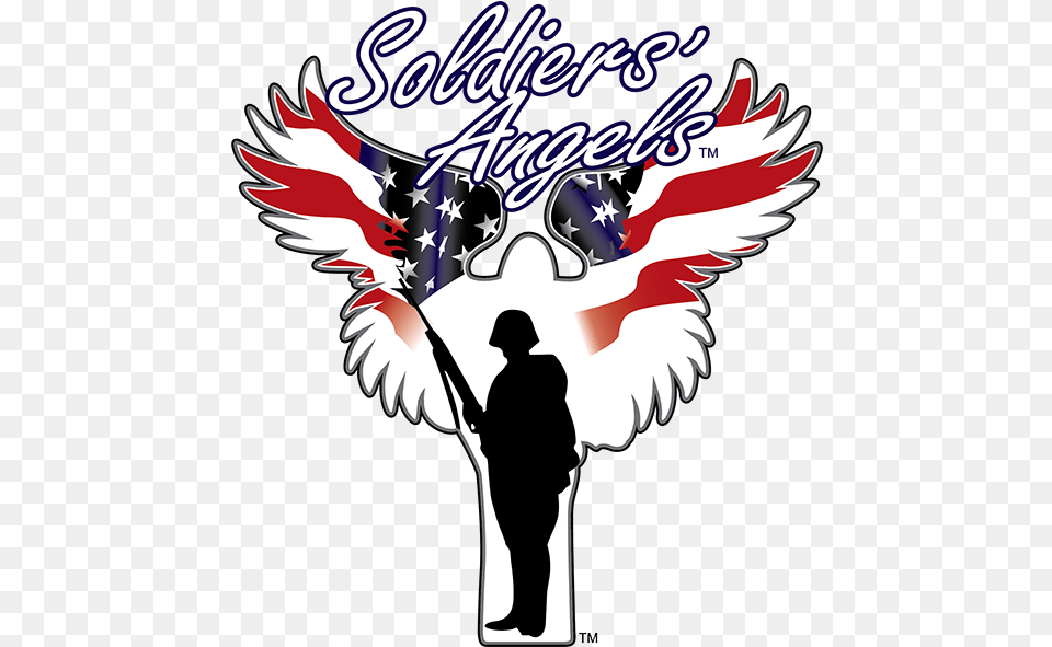 Welcome Soldiers Angels Logo, Adult, Male, Man, Person Png Image