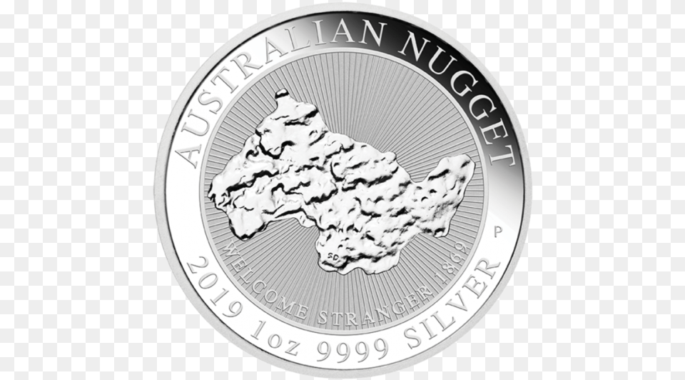 Welcome Stranger Coin Silver, Money, Nickel Free Transparent Png