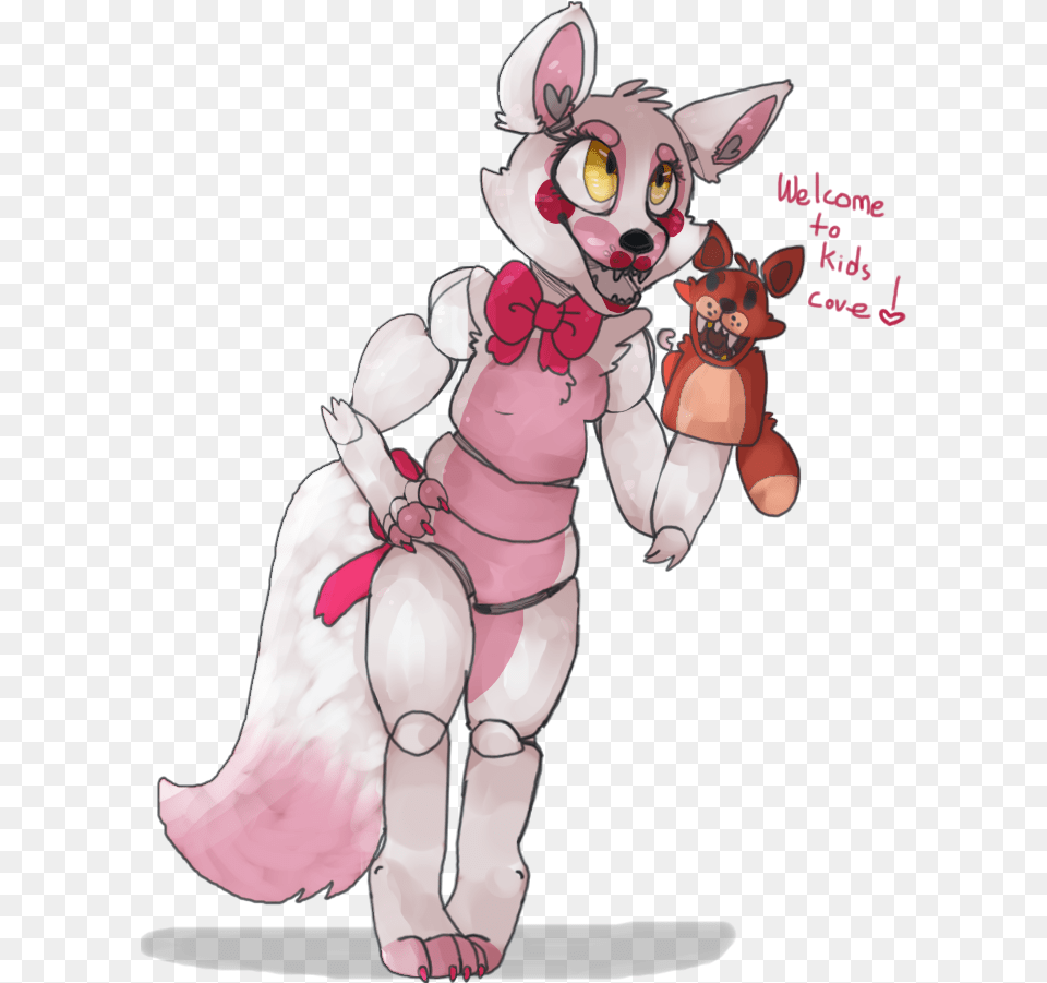 Welcome To 0 Kids Cove Five Nights At Freddyquots 2 Pink Cute Funtime Foxy Fanart, Book, Comics, Publication, Animal Free Transparent Png