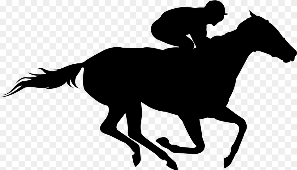 Welcome To Ace Racing Tipster Horse Racing Silhouette Vector, Gray Png Image