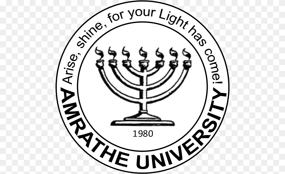 Welcome To Amrathe University Online A Place Where Symbol, Festival, Hanukkah Menorah, Emblem Png