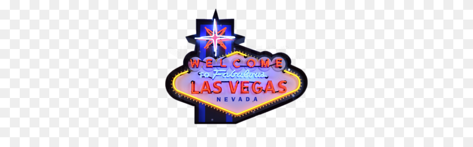 Welcome To Fabulous Las Vegas Giant Neon Sign W Light, Birthday Cake, Cake, Cream Free Transparent Png