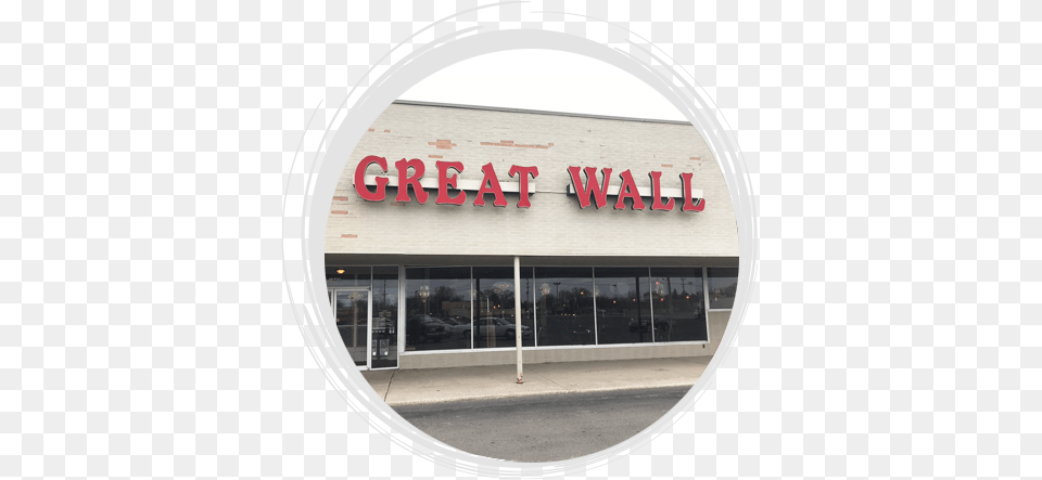 Welcome To Great Wall Chinese Restaurant Signage, Indoors, Shop, Car, Transportation Png