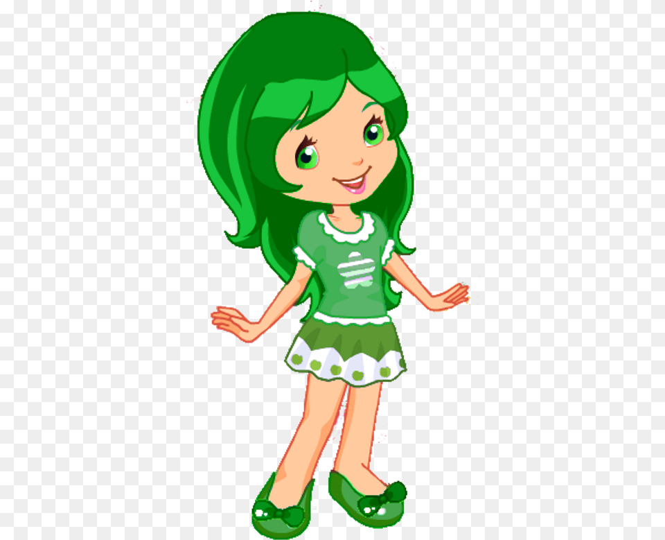 Welcome To Ideas Wiki Strawberry Shortcake Key Lime, Green, Child, Elf, Female Png Image