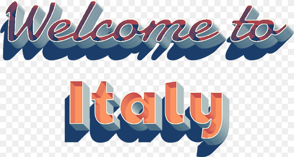 Welcome To Italy 3d Calligraphy, Book, Publication, Text, Dynamite Free Png Download