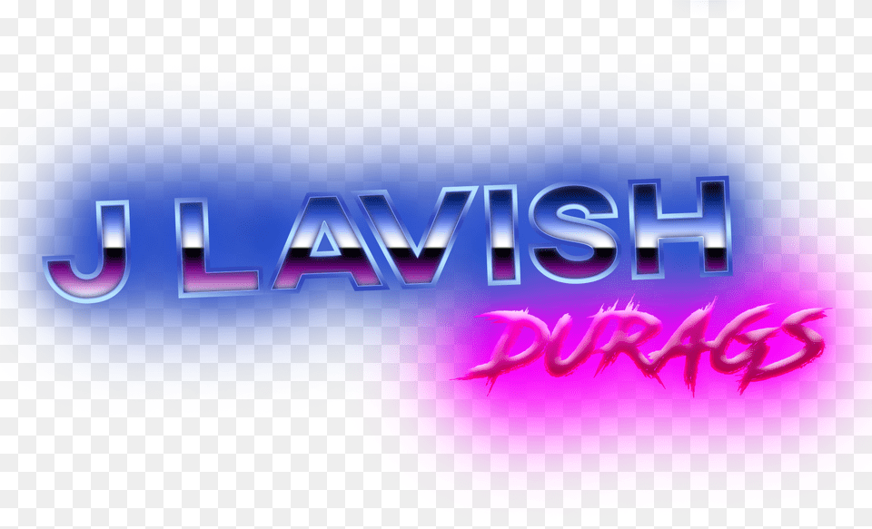 Welcome To J Lavish Durags Graphic Design, Purple, Light, Logo, Text Png
