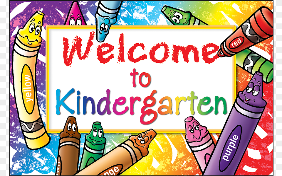 Welcome To Kindergarten Welcome To Kindergarten Banner, Crayon, Person, Dynamite, Weapon Png Image
