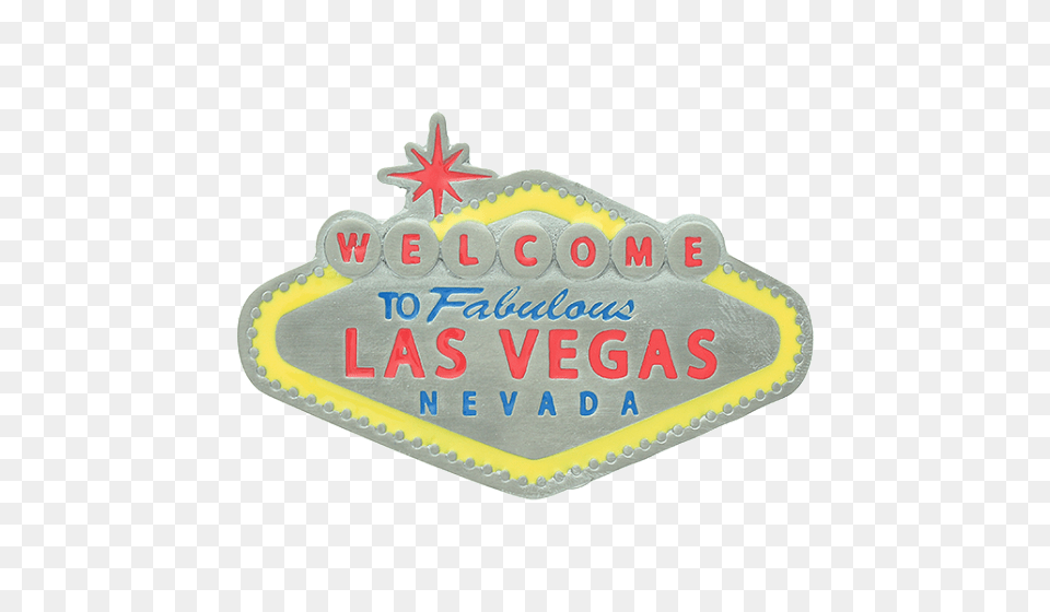 Welcome To Las Vegas Belt Buckle Emblem, Badge, Logo, Symbol, Birthday Cake Png Image