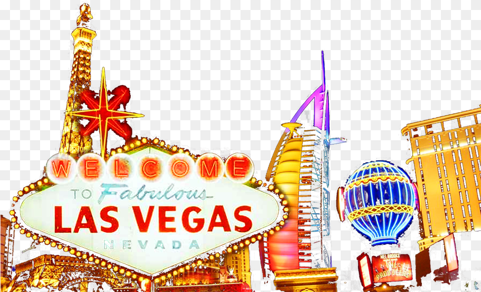 Welcome To Las Vegas Sign, Lighting, City, Architecture, Building Free Png Download