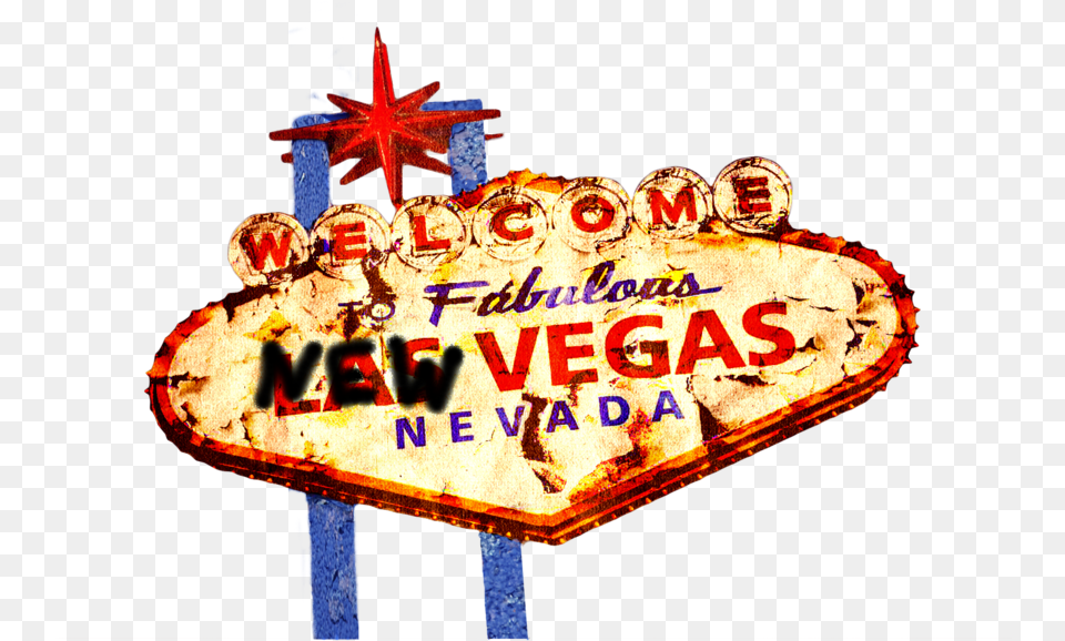 Welcome To New Vegas Logo Fallout New Vegas Sign, Diner, Food, Indoors, Restaurant Png
