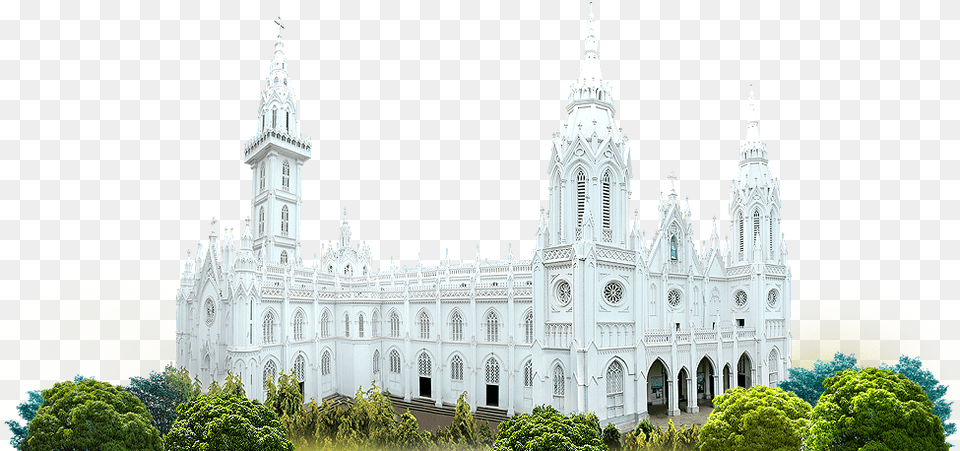 Welcome To Our Lady Of Dolours Basilica Our Lady Of Dolours Basilica Thrissur, Architecture, Building, Cathedral, Church Png