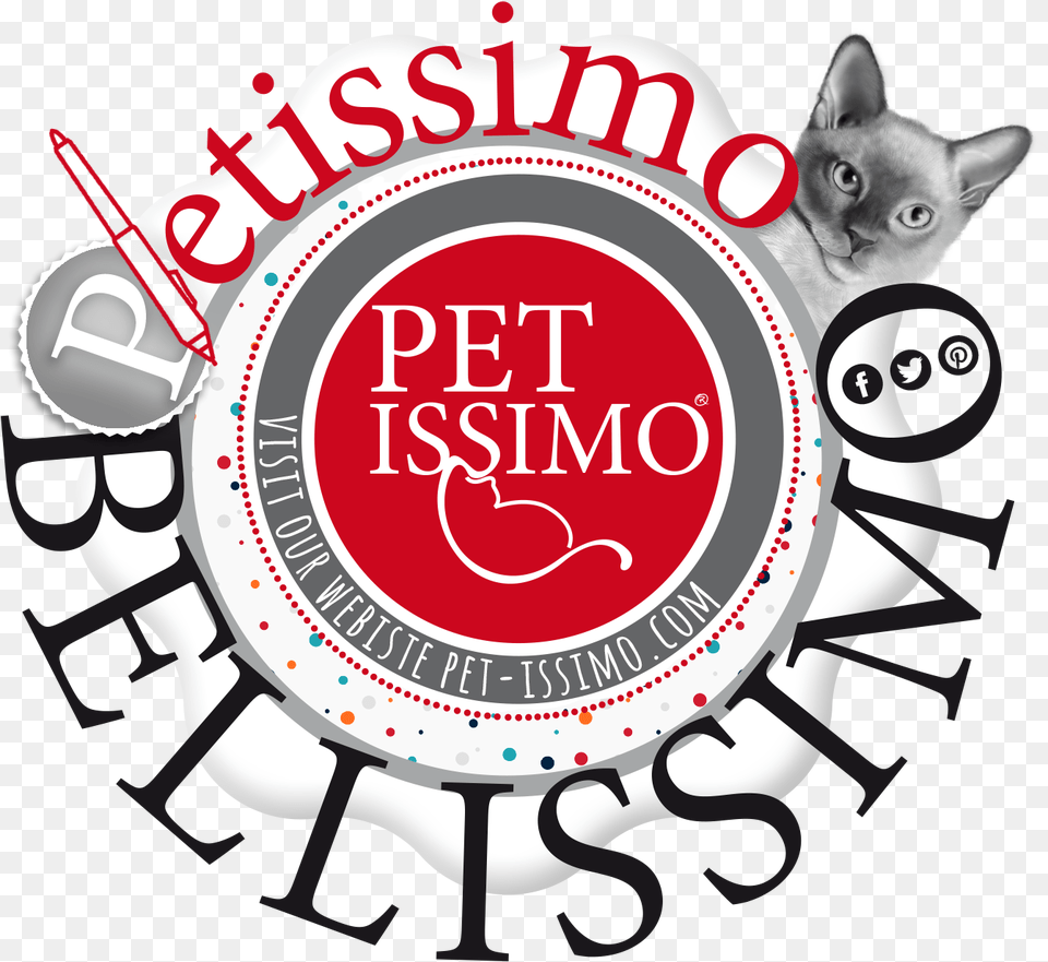 Welcome To Petissimo Graphic Design For Pet Services Circle, Animal, Cat, Mammal, Logo Free Png