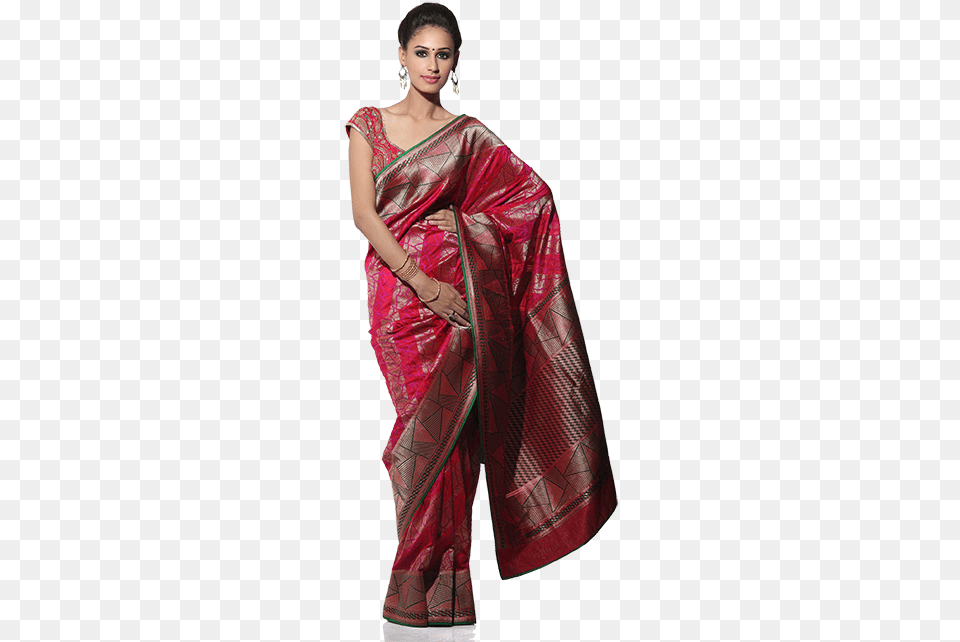Welcome To Resham Udyog Silk, Clothing, Sari, Adult, Female Free Png Download
