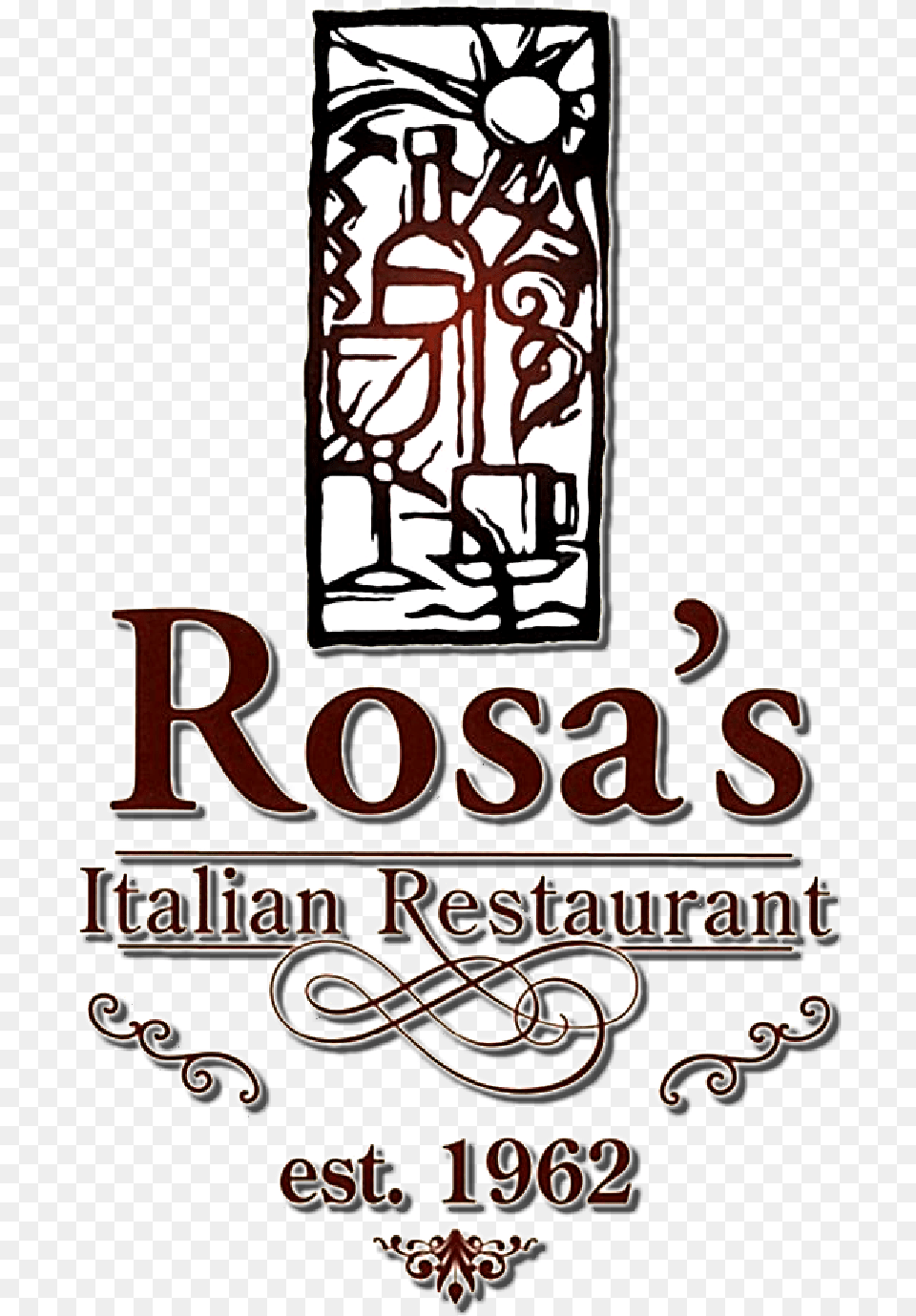 Welcome To Rosa39s Italian Ristorante Rosa39s Italian Restaurant Visalia, Emblem, Symbol, Advertisement, Poster Png
