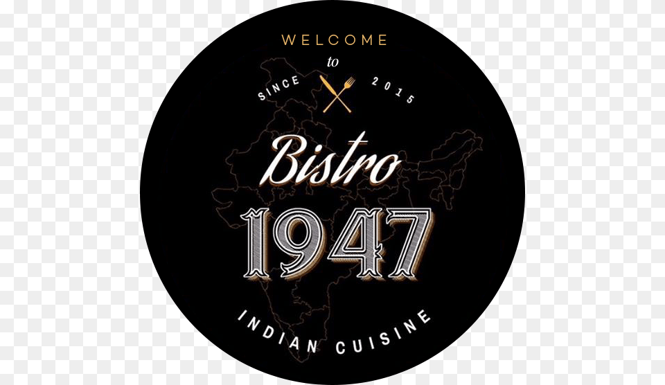 Welcome To Since 2015 Bistro 1947 Indian Cuisine Wall Clock, Book, Publication, Logo Free Png Download