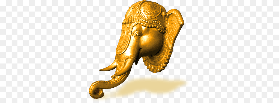 Welcome To Sri Raja Ganapathy Indian Elephant, Bronze, Gold, Treasure, Animal Free Png