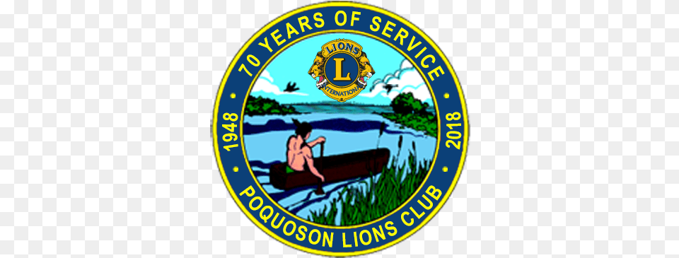 Welcome To The Poquoson Lions Club Home, Logo, Badge, Symbol, Person Free Transparent Png