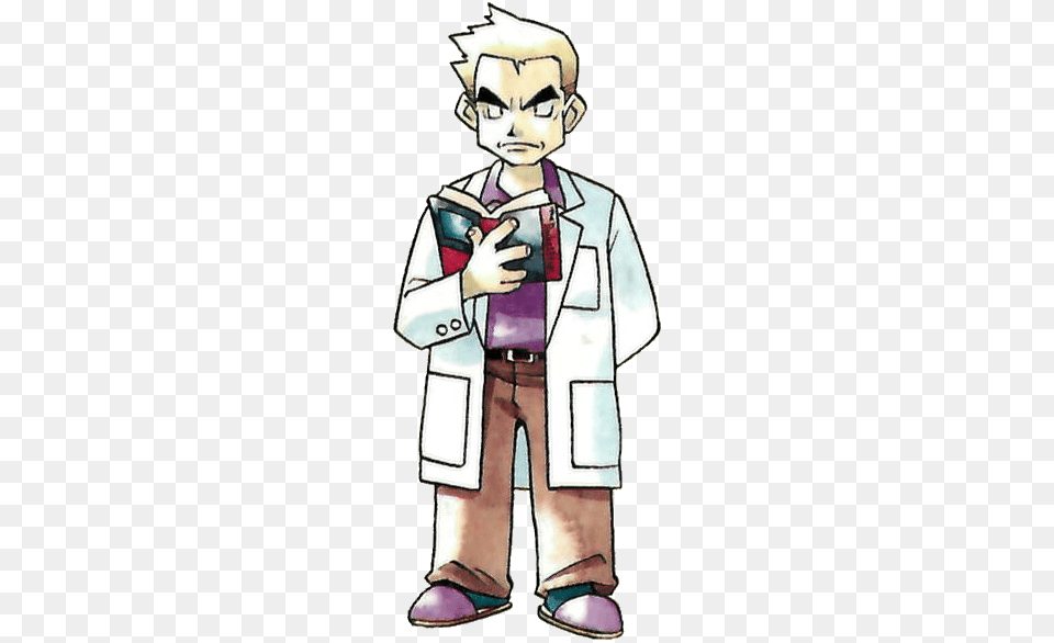 Welcome To The World Of Pokmon My Name Is Oak Professor Oak Red And Blue, Book, Comics, Publication, Person Png Image