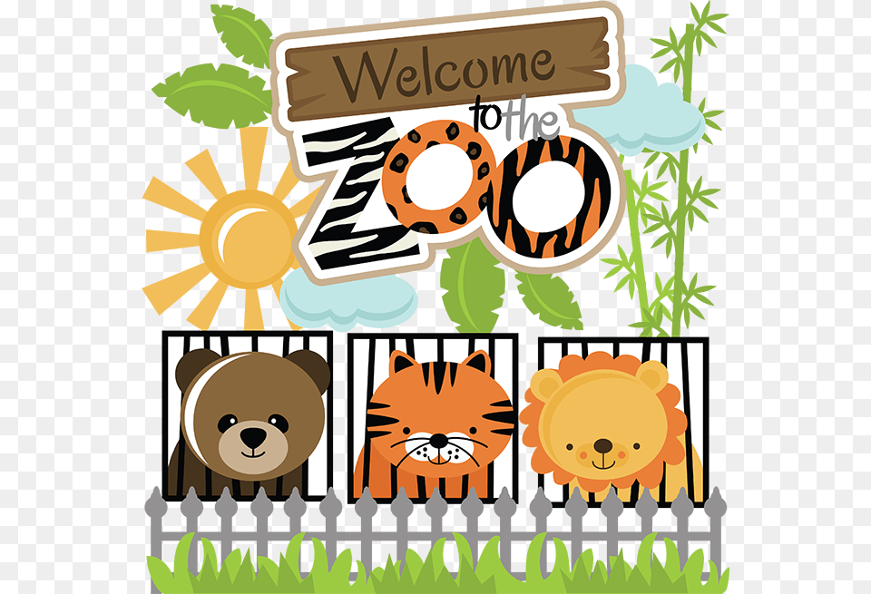 Welcome To The Zoo Clipart, Wildlife, Animal, Mammal, Bear Png
