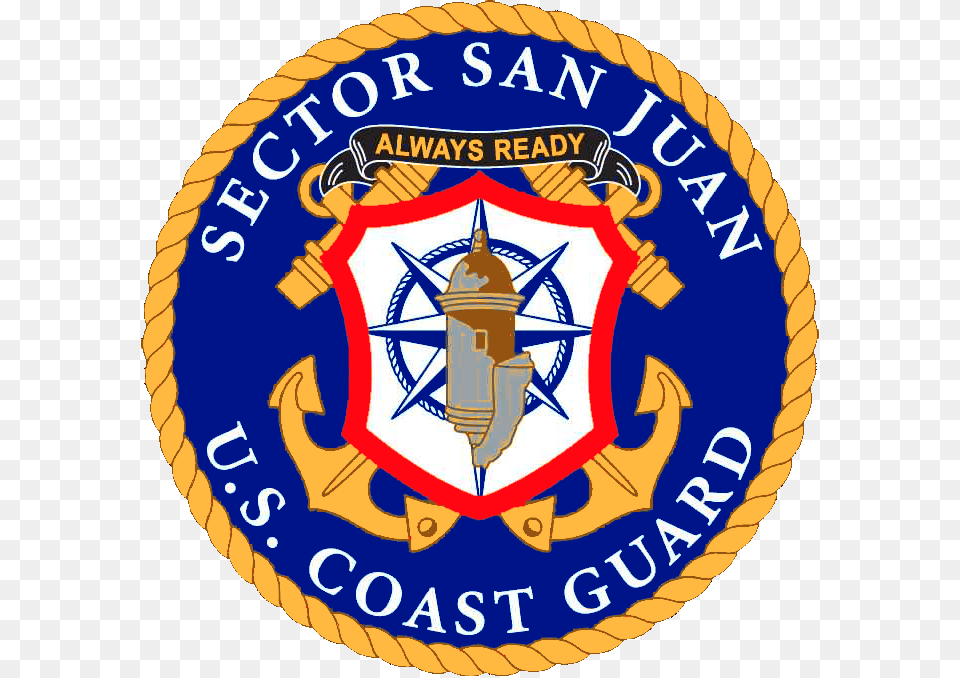 Welcome To Uscg Sector San Juan Emblem, Badge, Logo, Symbol Free Transparent Png