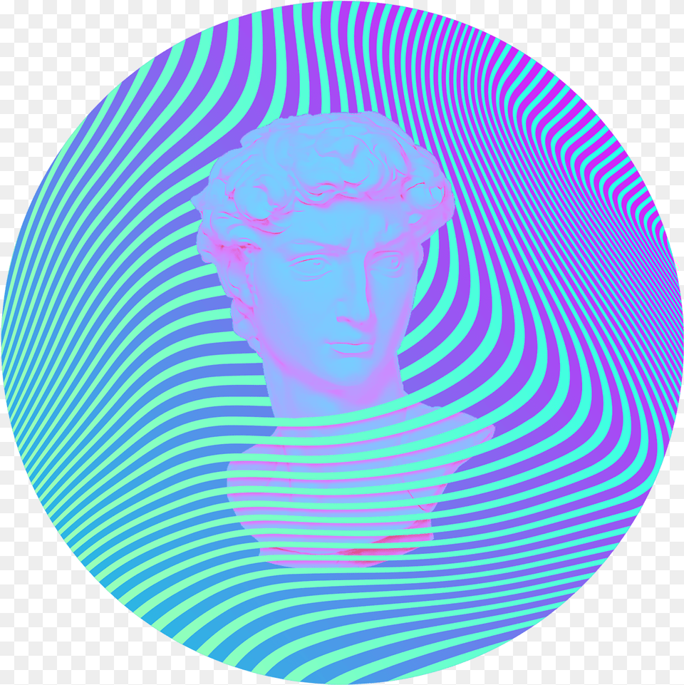 Welcome To Vaporwave Pulley Vw, Photography, Sphere, Face, Head Png Image