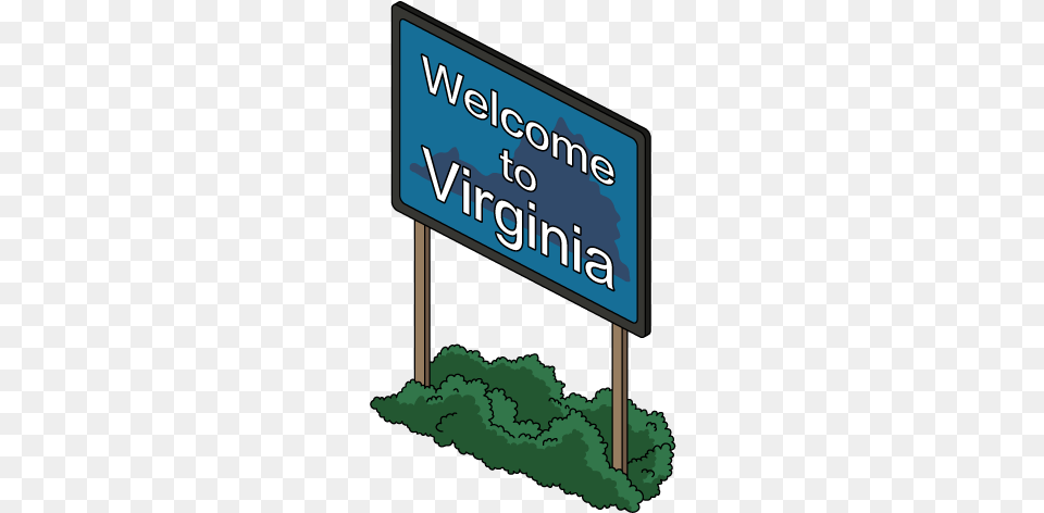 Welcome To Virginia Sign Sign, Advertisement, Symbol, Scoreboard, Outdoors Free Png