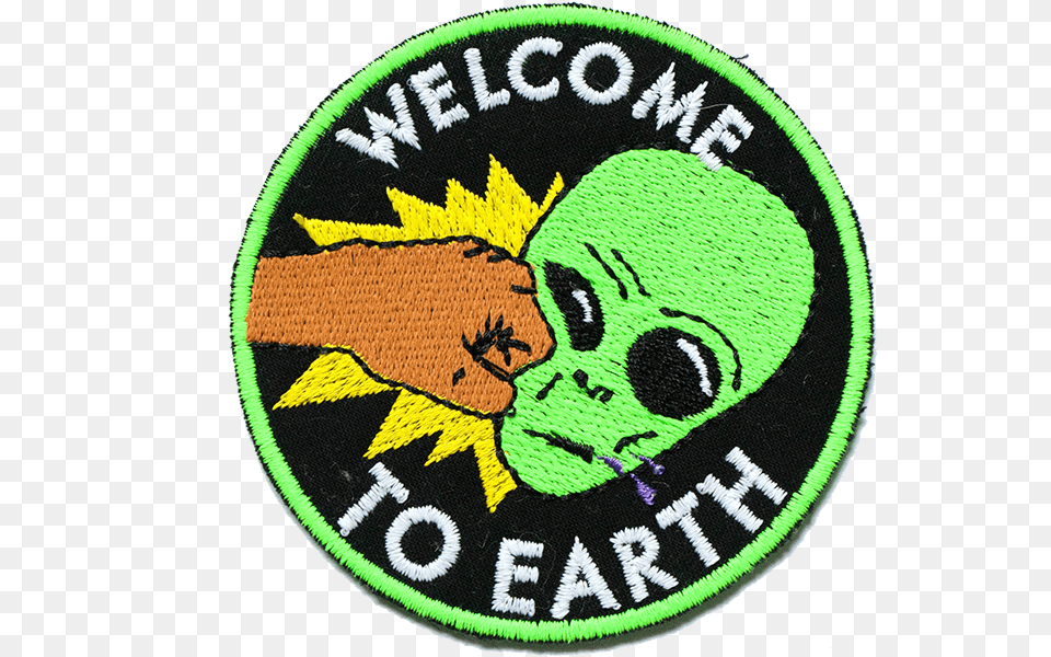 Welcome Welcome To Earth Alien, Badge, Logo, Symbol, Face Png Image