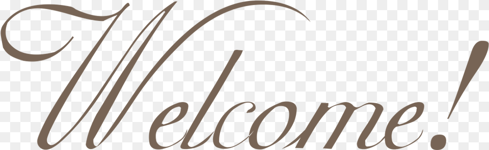Welcome Welcome Written In Calligraphy, Handwriting, Text Png Image