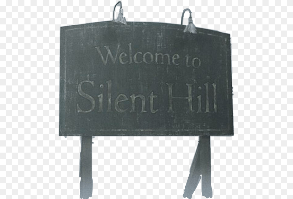 Welcometo Silenthill Freetoedit Sign, Blackboard Png Image