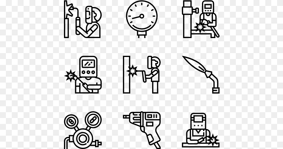 Welder Metal Vector Icon, Gray Free Transparent Png